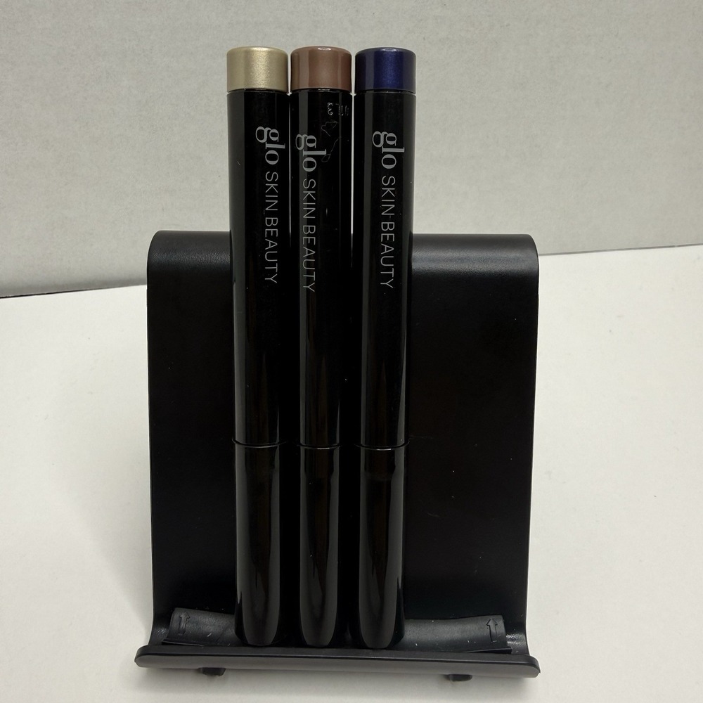 glo Skin Beauty Cream Stay Shadow Stick Lot 3 Halo Echo Navy 1.4g